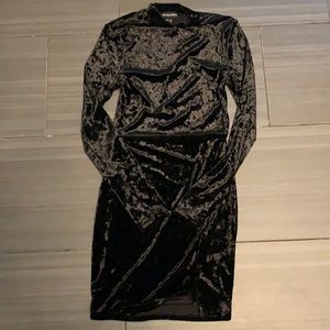 Velvet bodycon dress